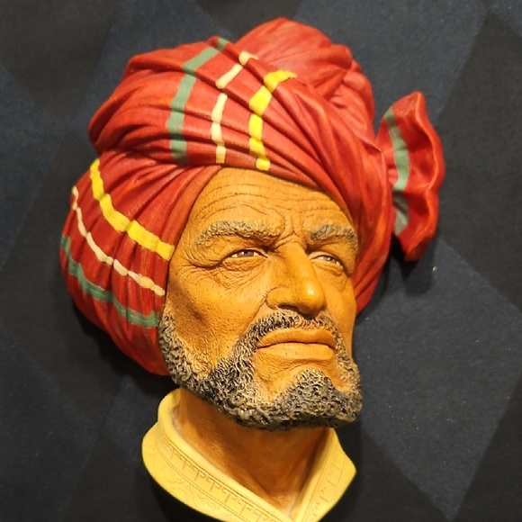 Bossons Vintage ABDUL (Arabian) 3D Chalkware Wallart - Picture 14 of 14